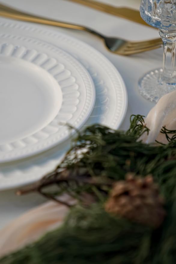 kanthea Bone China Dinner Plates, 10.5'' Ceramic Plates - Image 7