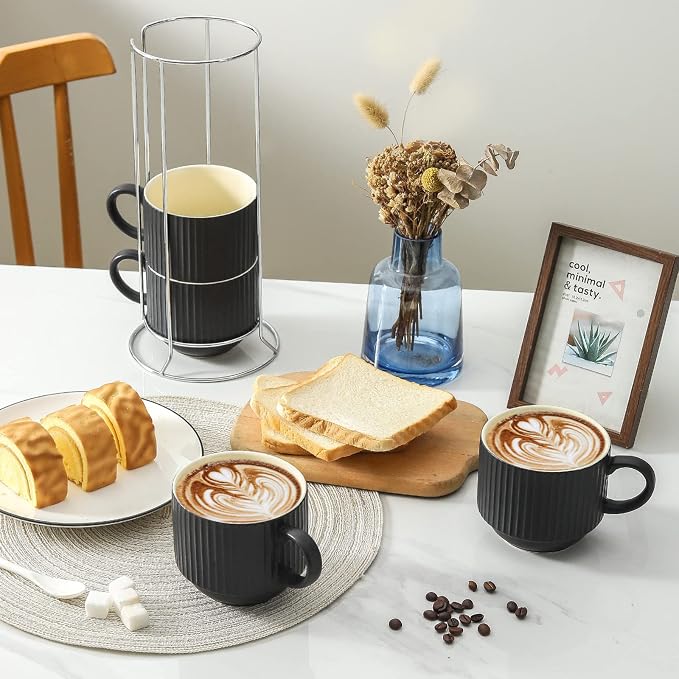 HASENSE Coffee Mug Ceramic Set of 4 - Image 9