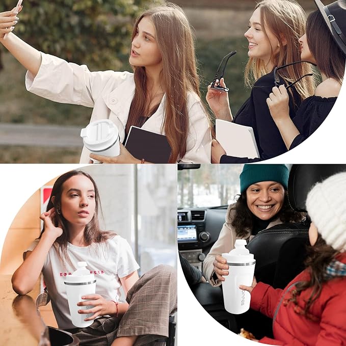 Insulated Travel Coffee Mug, Stainless Steel Coffee Cup - Image 6