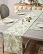 jinchan Sage Green Floral Linen Table Runner 13 x 72 Inch Farmhouse | Relaxed by JINCHAN