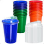 EcoDispose 20 Pack 12oz Kids Cups, Plastic Spill Proof Party Cups by EcoDispose