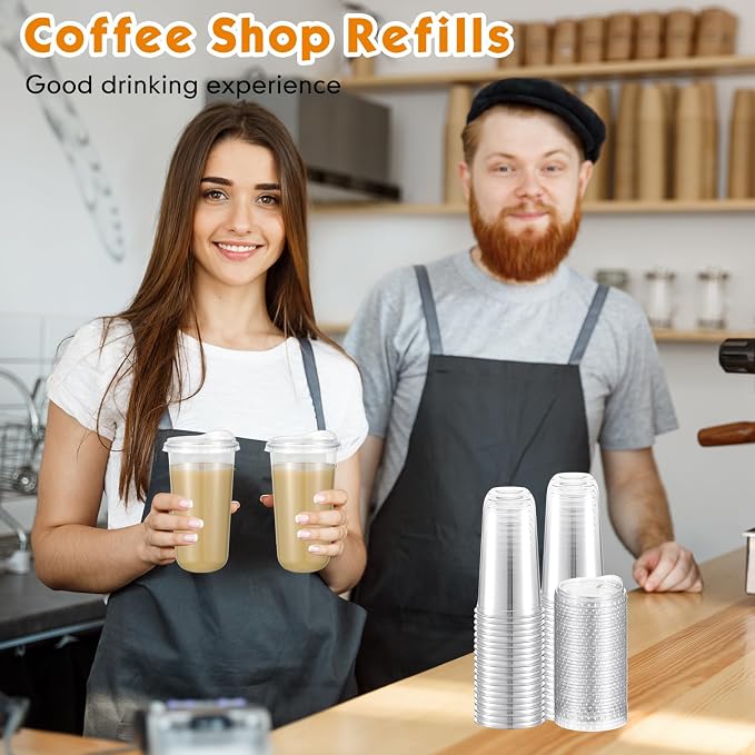 Baderke 50 Pcs Round Bottom Plastic Cups - Image 7