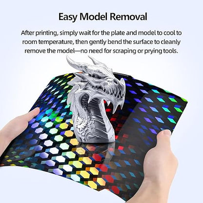 Smooth Effect PEG Build Plate for Bambu P1S A1 X1C, Diamond Grid+Small Water Cube PEG Print Bed Plate for Bambu Lab A1/P1P/P1S/P2S/X1/X1C/X1E