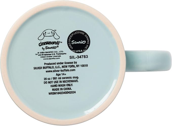 Silver Buffalo Sanrio Hello Kitty and Cinnamoroll Duo, Ceramic Mug, 20oz | - Image 4