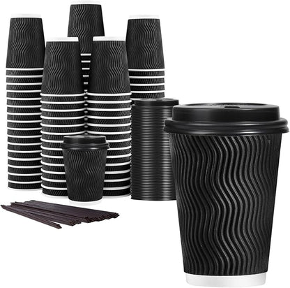 Lamosi 50 Pack 12 oz Disposable Coffee Cups by BuyNow