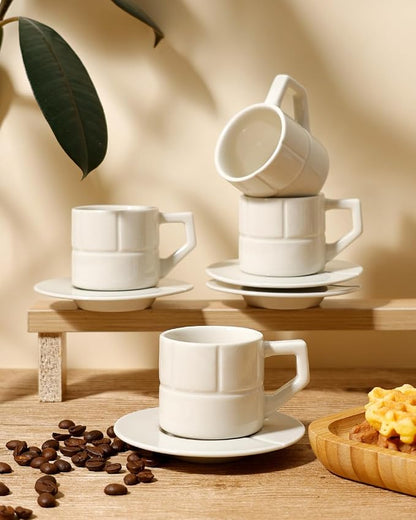 Ceramic Coffee Mugs Set of 4, Coffee Cups - Image 5