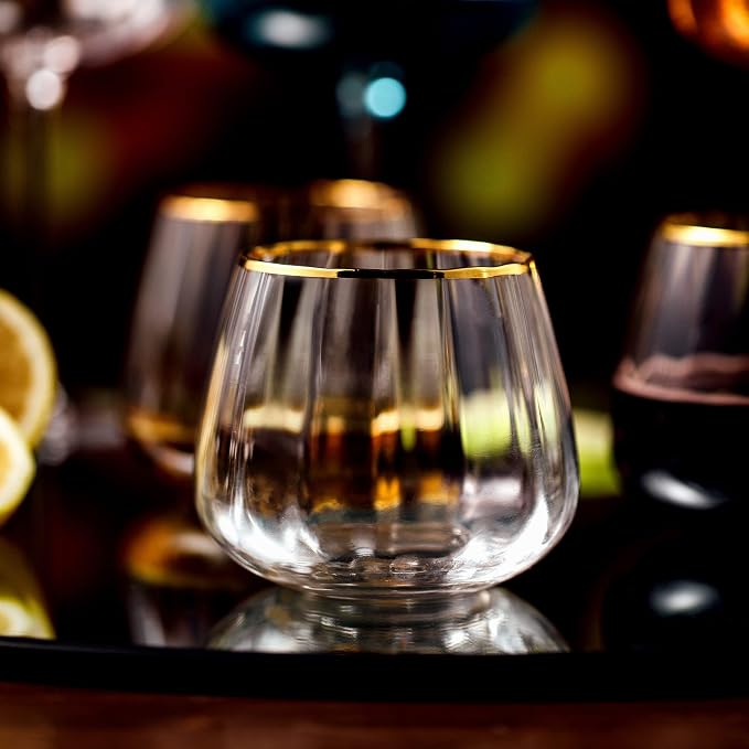Lysenn Stemless Wine Glasses Set of 4 - Image 2