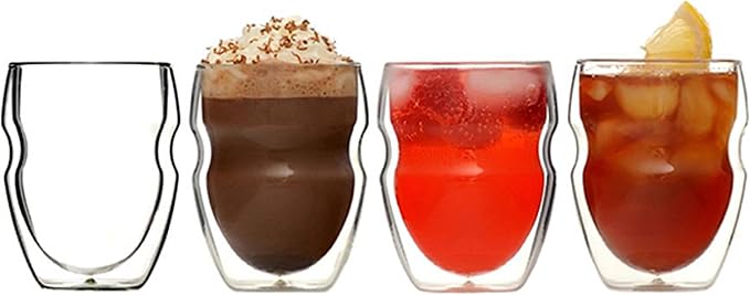 Ozeri Serafino Double Wall Insulated Beverage and Coffee Glasses - Image 8