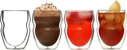 Ozeri Serafino Double Wall Insulated Beverage and Coffee Glasses - Image 8