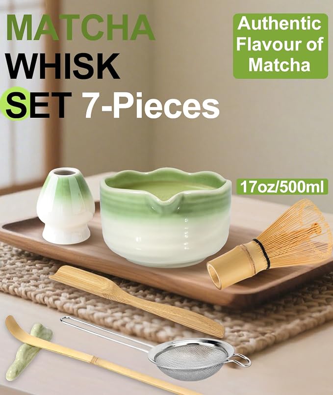 JBER Matcha Set, Whisk 100 Prongs, Sifter - Image 2