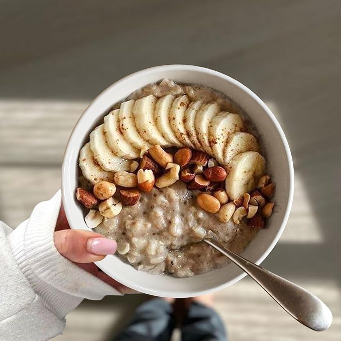Ceramic Cereal Bowls 26 OZ, Embossment Soup Bowls - Image 6