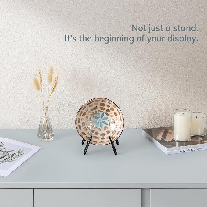 2 Pack Bowl Display Stand, 5.5 Inch Iron Bowl Holder, Plate Stand | - Image 3