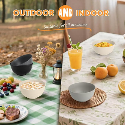 Premium Wheat Straw Bowls 8 PCS Unbreakable Bowl - Image 7