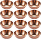 Sauce Dishes 12PCS 3.46inch Stainless Steel Sauce Bowl Mini Individual Round Seasoning Dishes Sushi Dipping Bowl Appetizer Plates (Rose Gold)