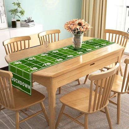 Nepnuser American Football Court Table Runner Touch Down Football Birthday - Image 2