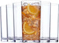 US Acrylic Classic Clear Plastic Reusable Drinking Glasses (Set of 6) 24oz Iced-Tea Cups | BPA-Free Tumblers, Made in USA | Top-Rack Dishwasher Safe