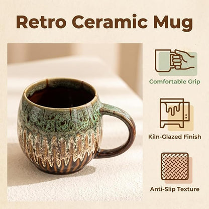 Large Ceramic Coffee Mug - 13oz Tea Cup - Image 5