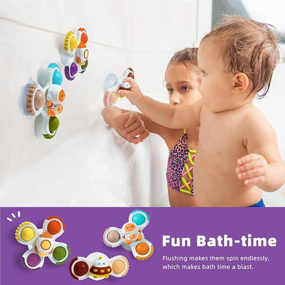 LiKee Strong Suction Cup Rotating Toys, Bath & Travel Toy, - Image 5