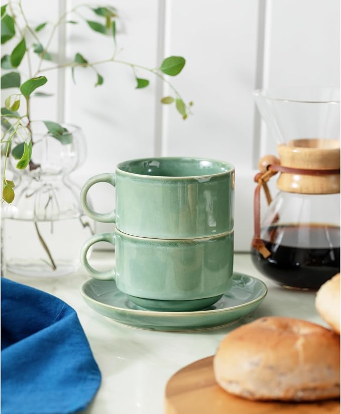 Ceramics 10oz Cappuccino Cups - Image 3