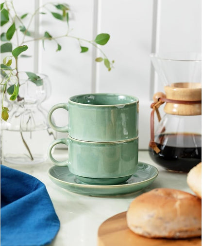 Ceramics 10oz Cappuccino Cups - Image 3