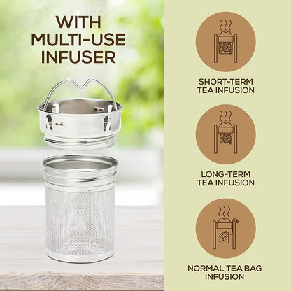 Leaflife Premium Bamboo Tea Infuser Bottle - Image 7