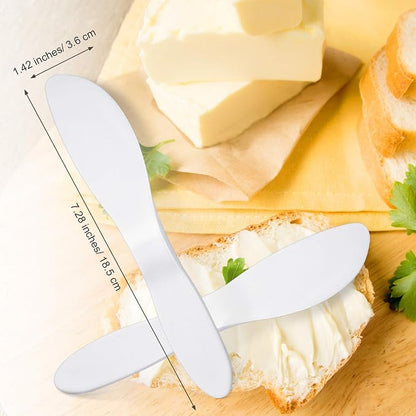 Patelai 4 Pcs Reusable Plastic Butter Spreader Knives, Strong and Durable - Image 3