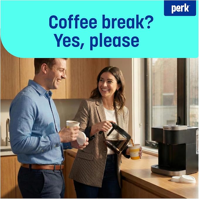 Perk Staples Paper Hot Cup, 8 Oz., 500/Carton - Image 5