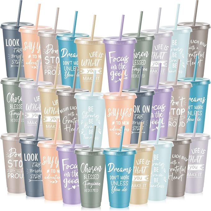 Uiifan 30 Pcs Inspirational Cups Bulk by Uiifan