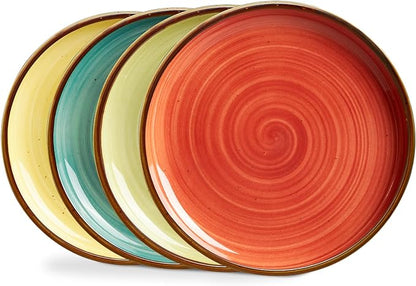 ONEMORE Porcelain Plates Set 10.5 inch Large Dinner Plates by ONEMORECeramics