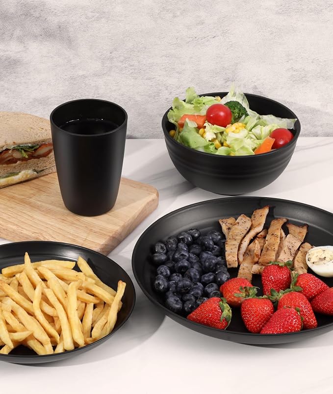 Quatish 24 Piece Plates and Bowls Sets - Image 6