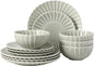 Gibson Elite Peach Orchard 12-Piece New Bone China Dinnerware Set Service by GibsonHomewares