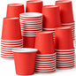 100 Pcs Mini Coffee Cups Brown Culture Cup 2oz Disposable Bathroom Cups Paper by Unknown