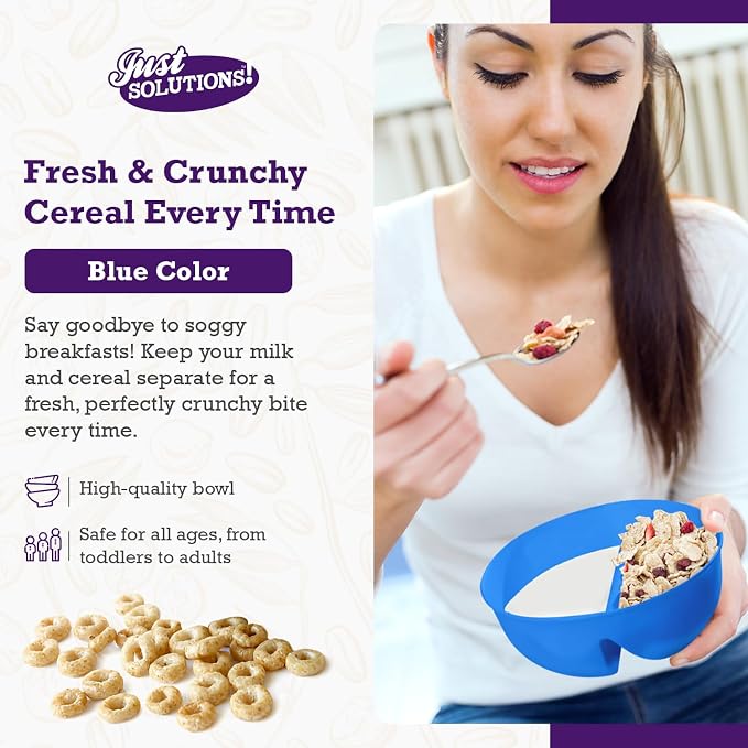 Just Solutions Crunch Anti-Soggy Cereal Bowl - Image 2