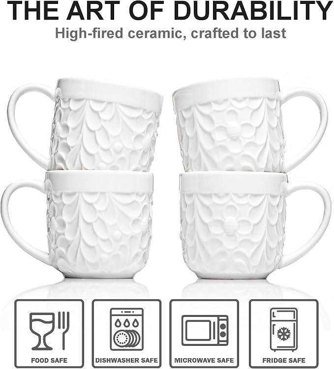 25DOL Small 3.3 Oz Ceramic Espresso Cups Set of 4 - Image 5