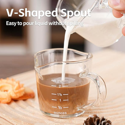 Espresso Shot Glass 3-Ounce Triple Pitcher Barista Double Spouts - Image 6