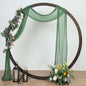 Efavormart 20ft Olive Green Gauze Cheesecloth Wedding Arch Drapery Fabric by efavormart