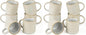 famiware Coffee Mug Set for 6, Star 12 oz Catering Mugs Cup Set by Famiware