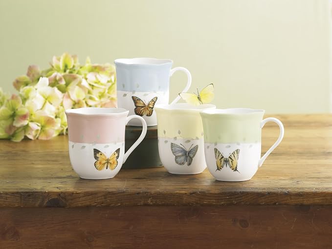 Lenox Butterfly Meadow Colors Porcelain Mug Set - Image 5