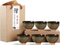 Chinese Ceramic Kung Fu Tea Set of 6, Japanese Tea Cup, Sake Cup, Ceramic Tea by Puoyikt