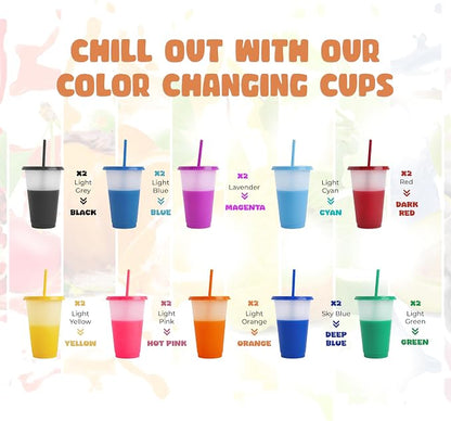 19pcs 24oz Color Changing Cups - Image 3
