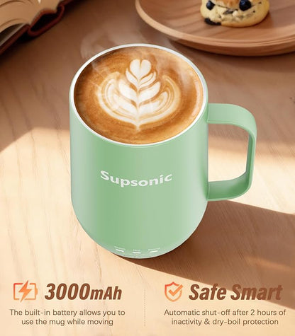 Supsonic - 16oz Self Heating Coffee Mug, Smart Heated Coffee Mug Faster - Image 3