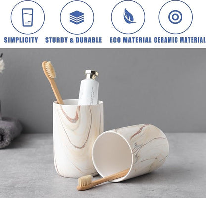 Brown Marble Toothbrush Holder - Image 5
