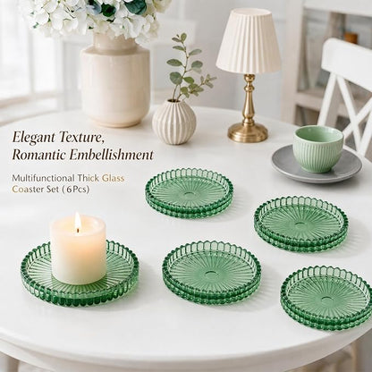 Coasters Set of 6 for Drinks, 3.8 Inch Large Coasters for Coffee Table - Image 6