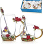 Glass Fancy Tea Cup Set Birthday Christmas Valentine's Day Gift Idea by DUMVOIN