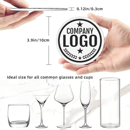 Custom Leather Coasters with Logo - Image 8