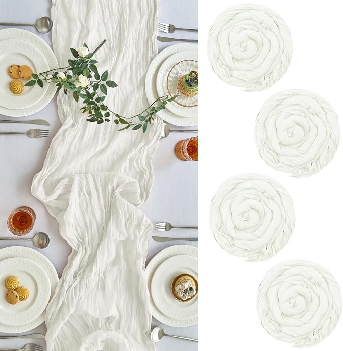 IVAPUPU Ivory Table Runner 120 Inches by IVAPUPU