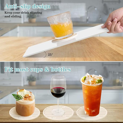 Silicone Coasters for Drinks, Thickened Coasters Cup Mat, Heat Resistant 600℉ - Image 3