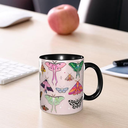 FyLybois Moth Coffee Mug 11 Ounce Mugs Ceramic Tea Cup Drinking Water Cups | - Image 7