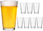 CUCUMI 8pcs 16oz Beer Pint Glasses | Drinking Glasses Set of 8 Highball Glasses by CUCUMI