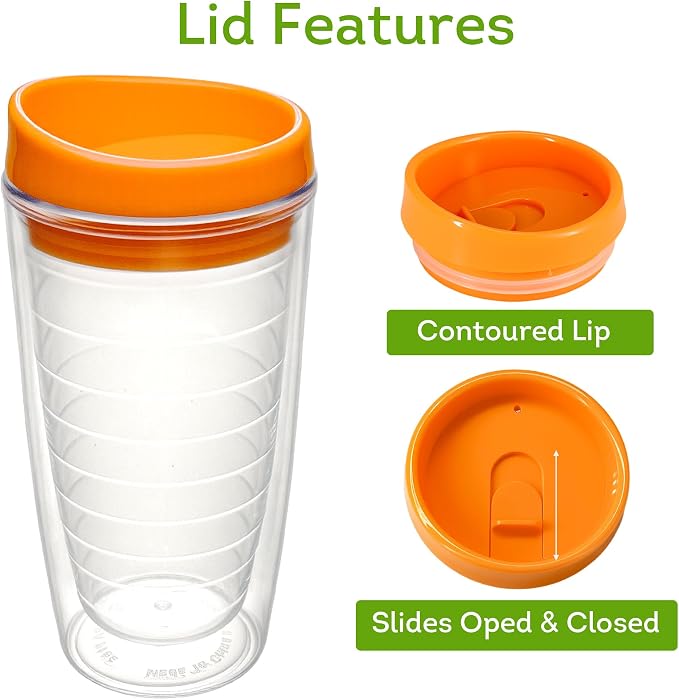 Lily's Home Set of 4 Double Wall 16oz Travel Cups - Image 4